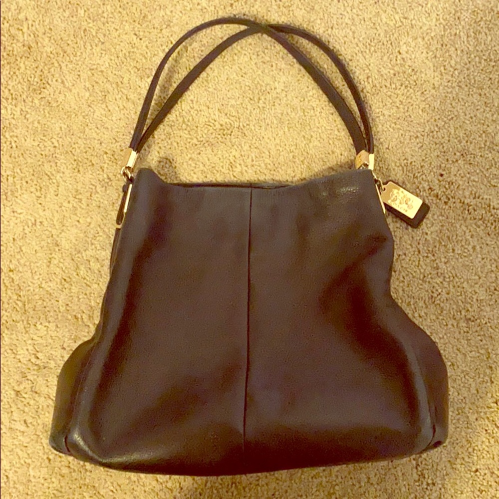 Coach Slouchy Purse - Black Leather